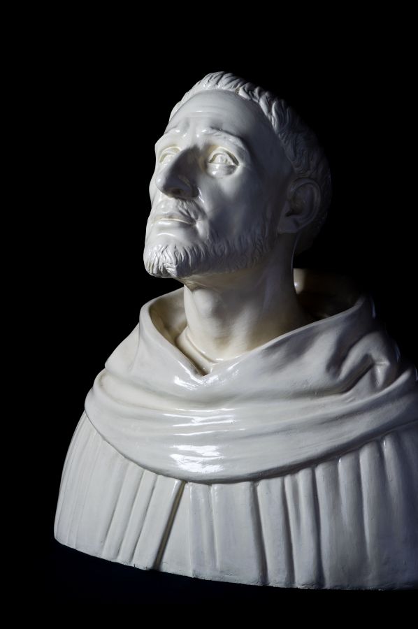 Bust of Saint Dominic - a gift from Rev. Fr. Boyd Sulpico, OP, this is a reproduction of the same bust found in Bologna that was carved after a scientific analysis had been made of the relic of his skull, so as to obtain a true image of our holy father's face